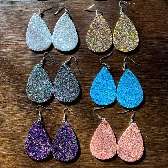 BOGO Sparkle Large Teardrop Earrings - Picture 3 of 4